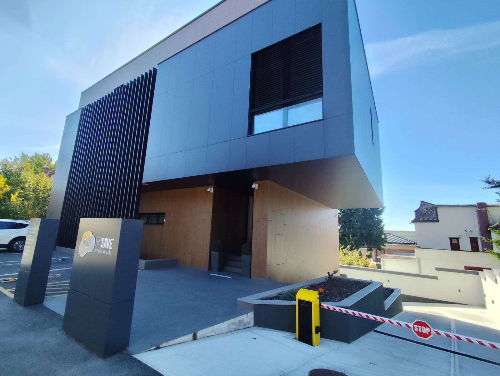 Modern ventilated facade exterior